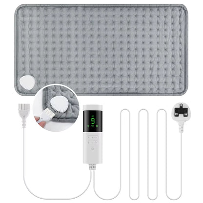 30*60Cm Electric Heating Pads for Back Neck Shoulder Home Office Washable Winter Warm Blanket 4 Timer 9 Temperature Control