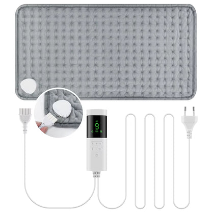 30*60Cm Electric Heating Pads for Back Neck Shoulder Home Office Washable Winter Warm Blanket 4 Timer 9 Temperature Control