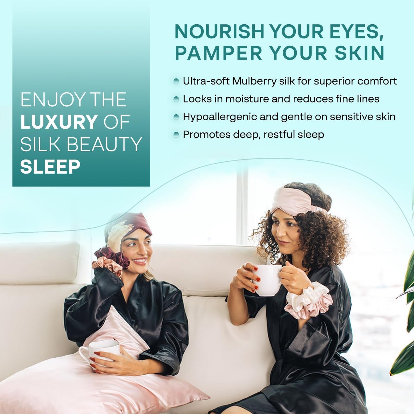 Luxurious Light Pink 100% Pure Mulberry Silk Sleep Mask – Ultimate Comfort for Deep Sleep, Travel, and Skin Care