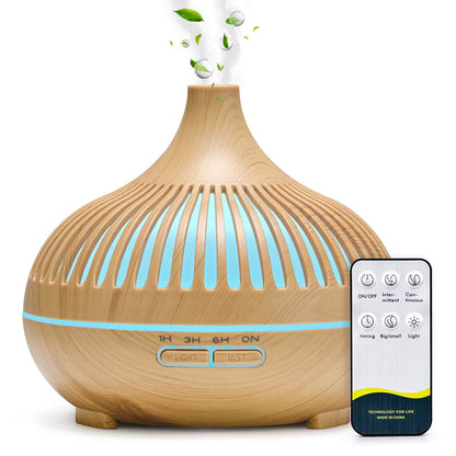 Air Humidifier Essential Oil Diffuser 500ML with Lights Remote Control Ultrasound Electric Aromatherapy Diffuser