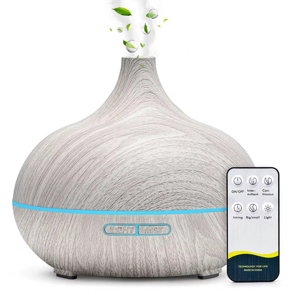 Air Humidifier Essential Oil Diffuser 500ML with Lights Remote Control Ultrasound Electric Aromatherapy Diffuser